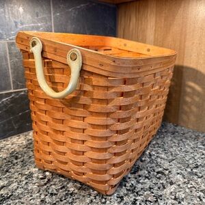 Longaberger- Handcrafted Brown Woven Basket